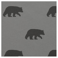 Black Bear Silhouettes Wildlife Patterned