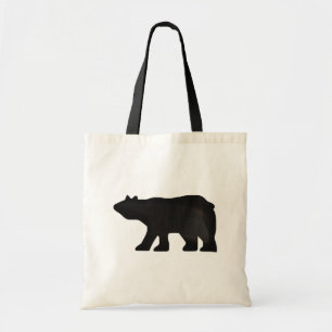 Black Bear Silohette tote bag