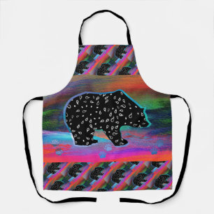 Black Bear Spirit Northern Light Colours Apron