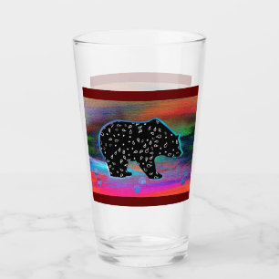 Black Bear Spirit Northern Light Colours Glass