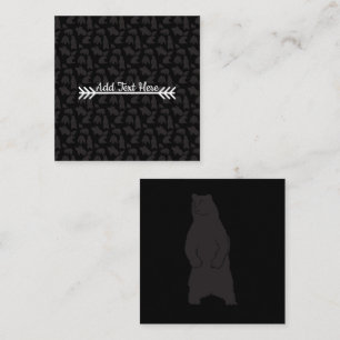 Black Bear Square Business Card