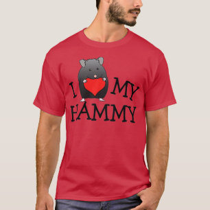 Black Bear Syrian Hammy Art (2) T-Shirt