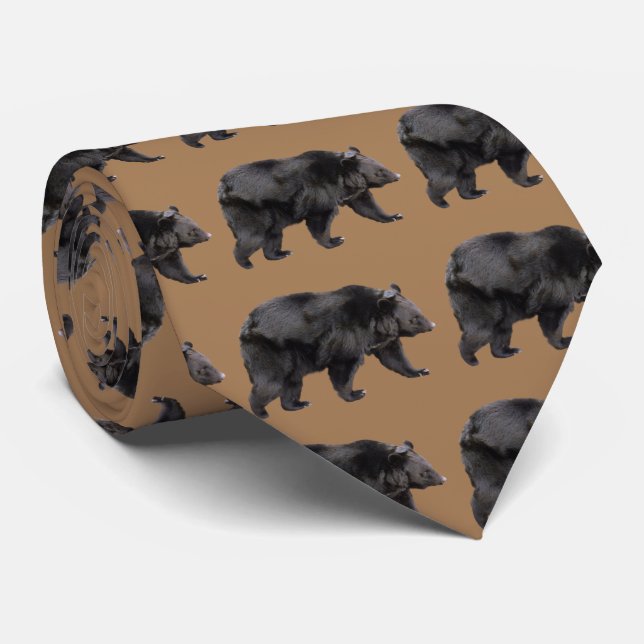black bear tie (Rolled)