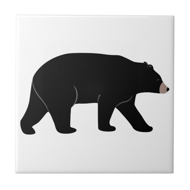 Black Bear Tile (Front)