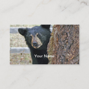 Black Bear Tree Photo Business Card