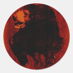 Black Bear Vintage Art #2 Sticker