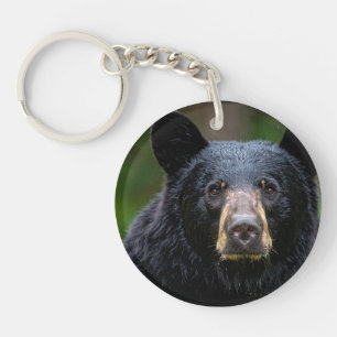 Black Bear Wild Nature Design Key Ring
