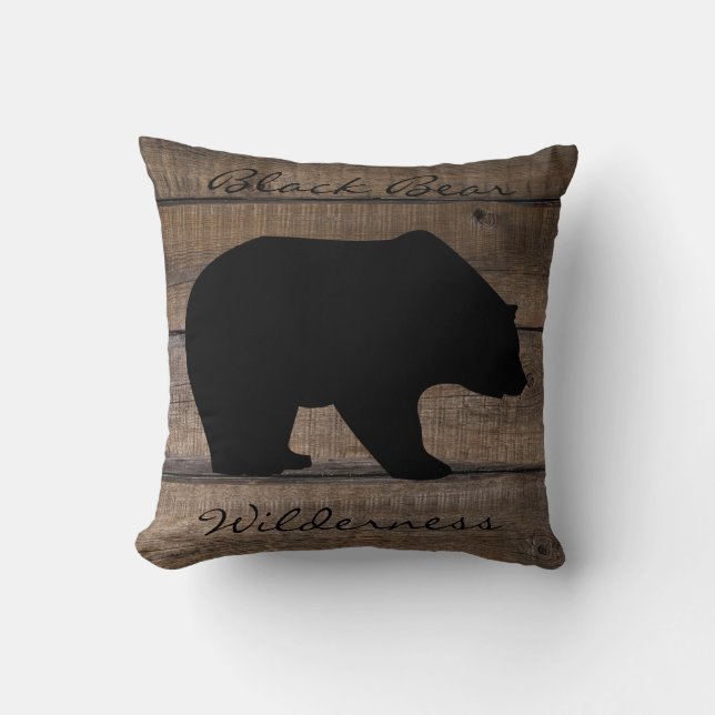 Black Bear Wilderness  Cushion (Front)