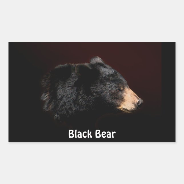 Black Bear Wildlife Sticker Gifts (Front)