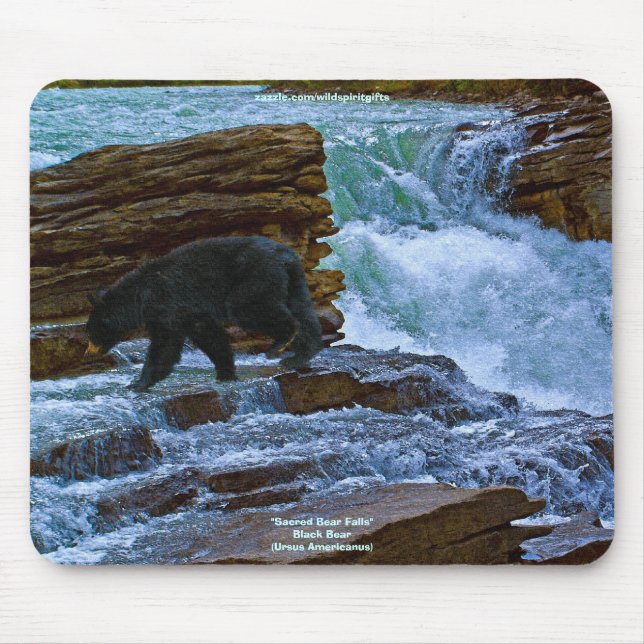 Black Bear Wildlife Supporter Mousepad (Front)