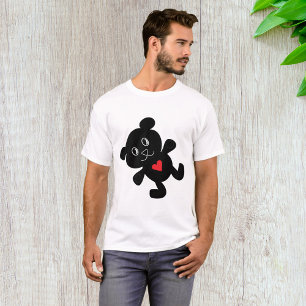 Black Bear with Red Heart T-Shirt