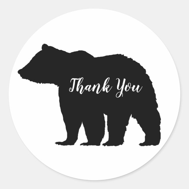 Black Bear Woodland Stickers (Front)