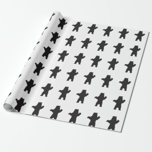 Black Bear Wrapping Paper
