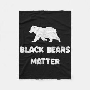 Black Bears Animal Lover Of Nature Outdoors Campin Fleece Blanket