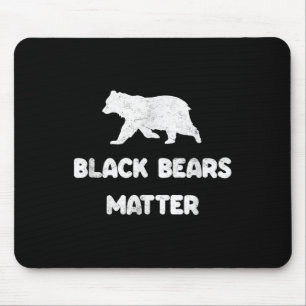 Black Bears Animal Lover Of Nature Outdoors Campin Mouse Mat