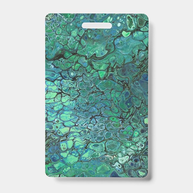 Black Bears Blue and Green ID Badge (Front)