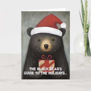Black Bear's Guide to the Holidays Christmas Card