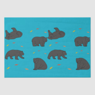 Black Bears Tissue Paper