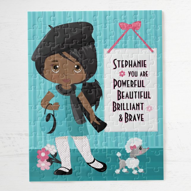 Black Beautiful and Brave Girl Jigsaw Puzzle (Creator Uploaded)