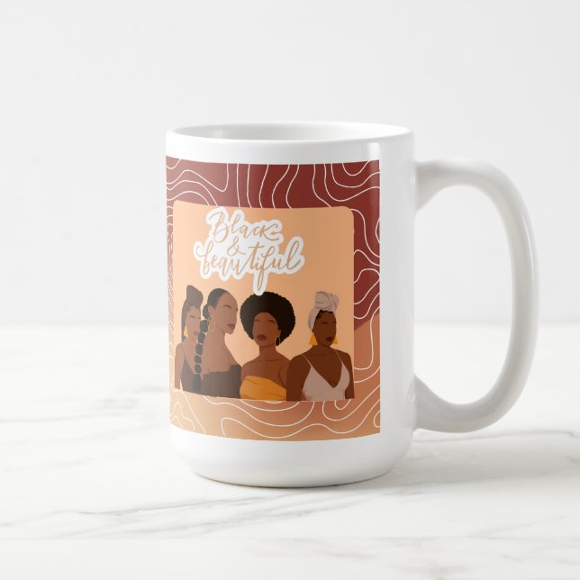 Black & Beautiful Coffee Mug  (Right)