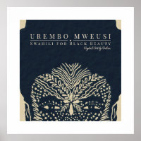 Black Beauty African Woman Tribal Face Markings