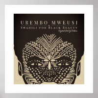 Black Beauty African Woman Tribal Face Markings