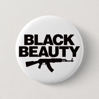 Black Beauty AK - Black 6 Cm Round Badge