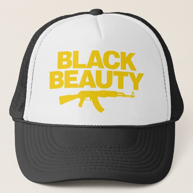 Black Beauty AK - Yellow Trucker Hat (Front)