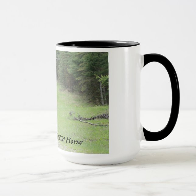 "Black Beauty"  Alberta Wild Horse Mug (Right)