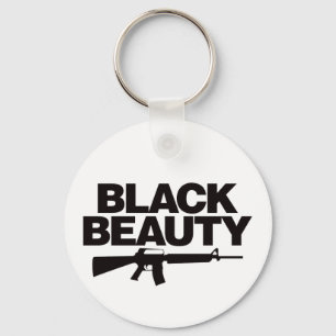 Black Beauty AR - Black Key Ring