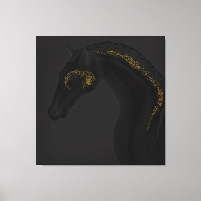 Black Beauty Canvas Print (Front)