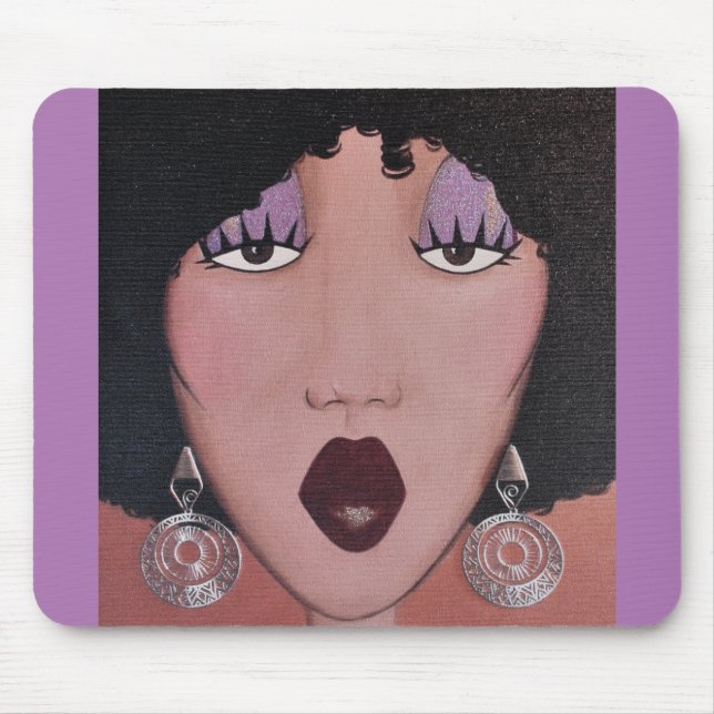 “Black Beauty Diva” Mouse Mat (Front)
