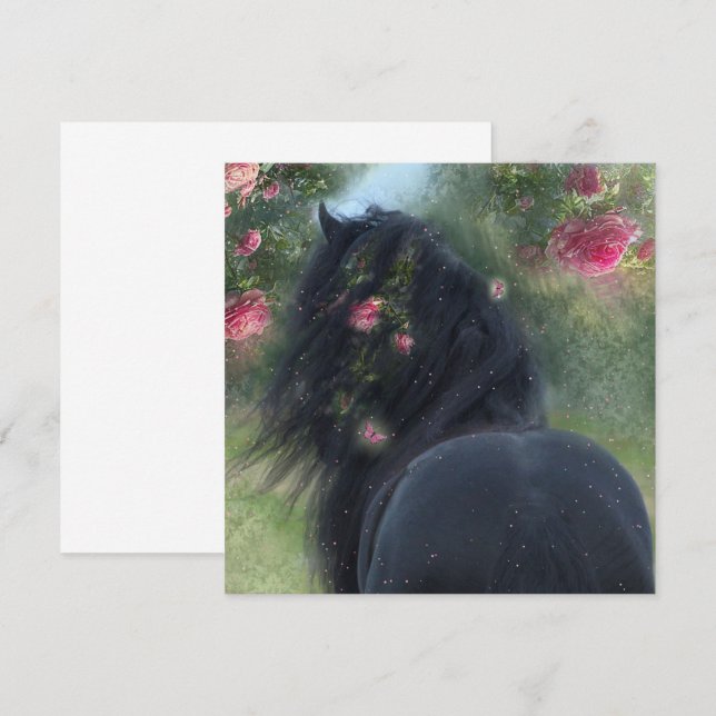 Black Beauty Friesian Horse - Greeting Card (Front/Back)