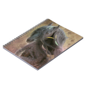Black Beauty Friesian Horse - Notebook, Journal