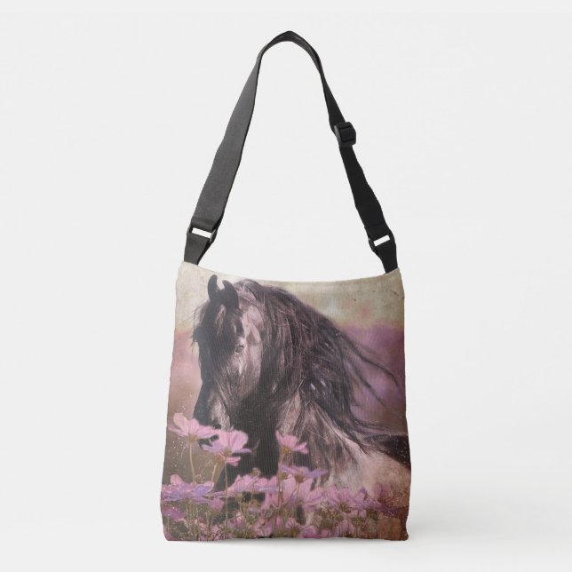 Black Beauty Friesian Horse - Tote Bag (Front)