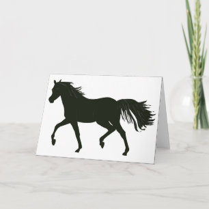 Black Beauty Horse note Card