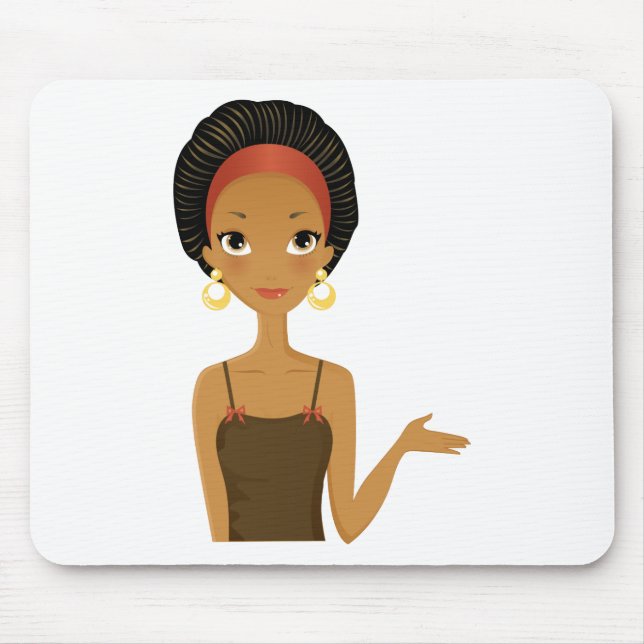 Black beauty mouse mat (Front)