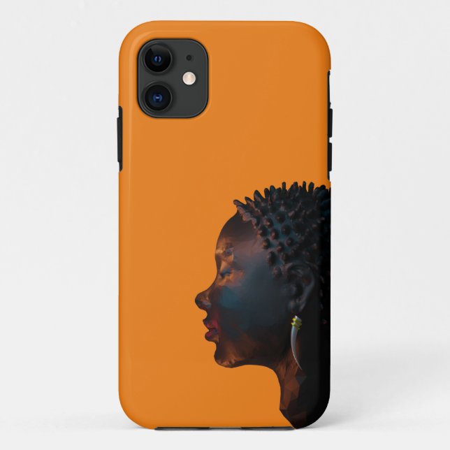 Black beauty of African women Case-Mate iPhone Cas Case-Mate iPhone Case (Back)