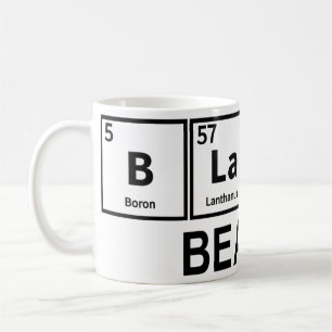 Black Beauty Periodic Table  Coffee Mug