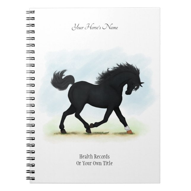Black Beauty Personalised Horse Owner's Journal (Front)