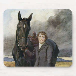 Black Beauty - She Chose Me For Her Horse Mouse Mat