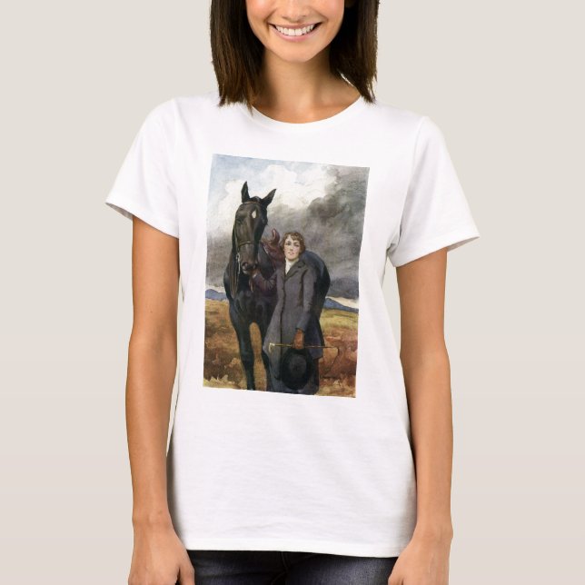Black Beauty - She Chose Me For Her Horse T-Shirt (Front)