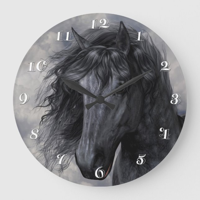 Black Beauty Wall Clock (Front)