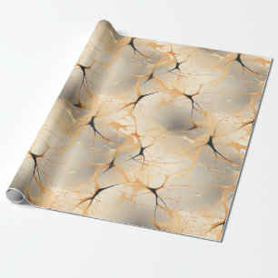 Black & Beige Abstract Wrapping Paper