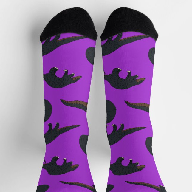 Black bellied Pangolins Socks (Top)
