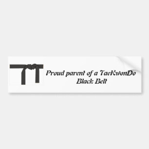 Black Belt bumper sticker