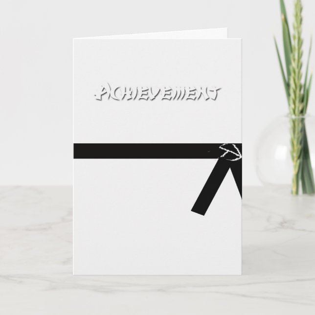 Black Belt Card (Front)