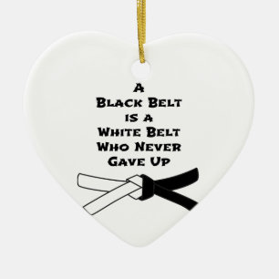 Black Belt Ceramic Tree Decoration