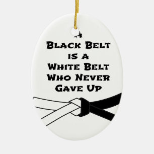 Black Belt Ceramic Tree Decoration
