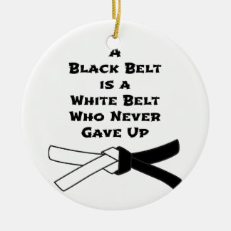 Black Belt Ceramic Tree Decoration